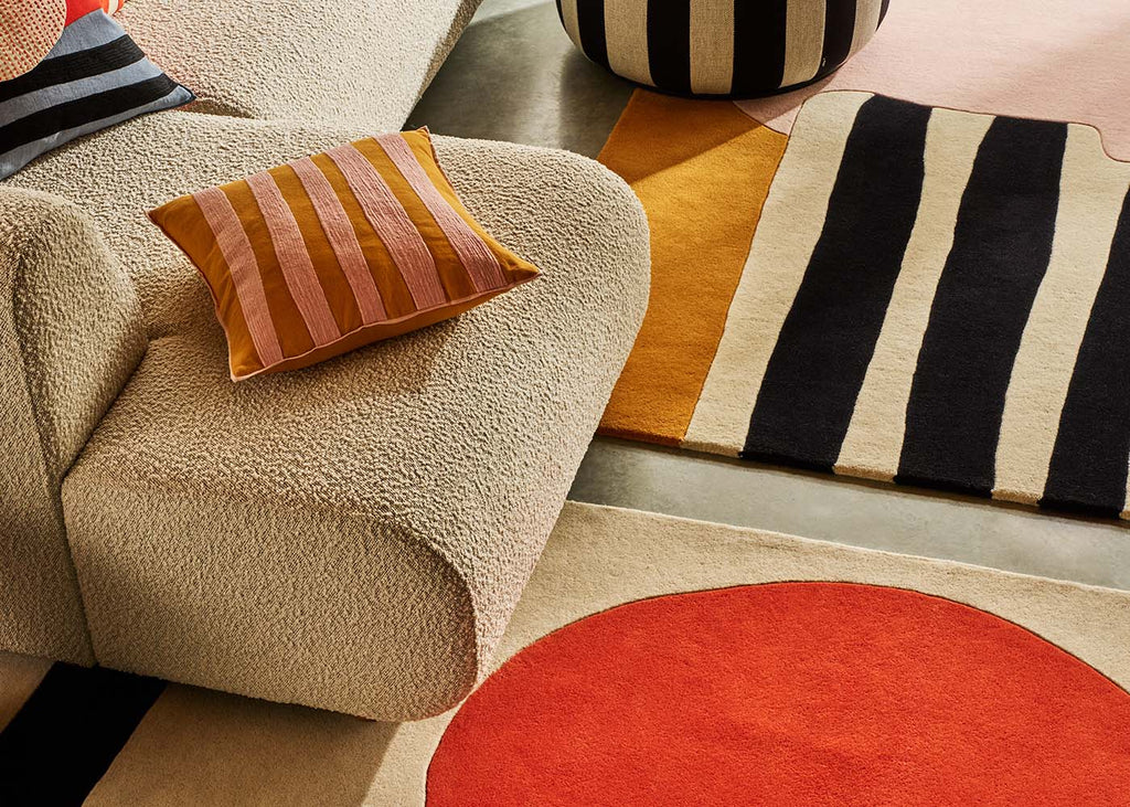 Heal’s + L.F.Markey Stripe Cushion Pink