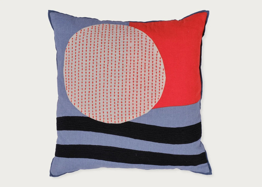 Heal’s + L.F.Markey Cushion Blue & Orange