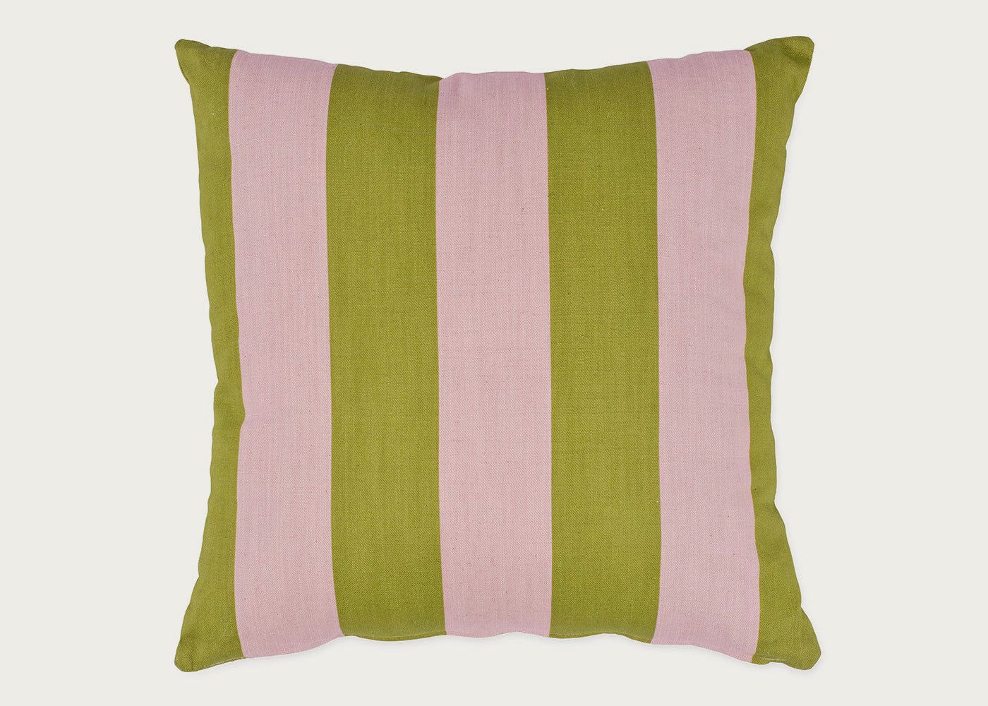 Cabana Stripe Cushion Pink & Green