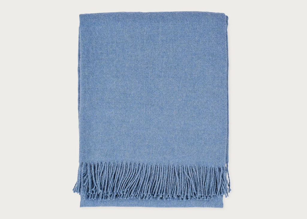 Pure Alpaca Throw Turquoise