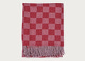 Pure Alpaca Throw Berry Check