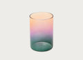 Block Three Tone Glasses Teal & Lilac Set of 2