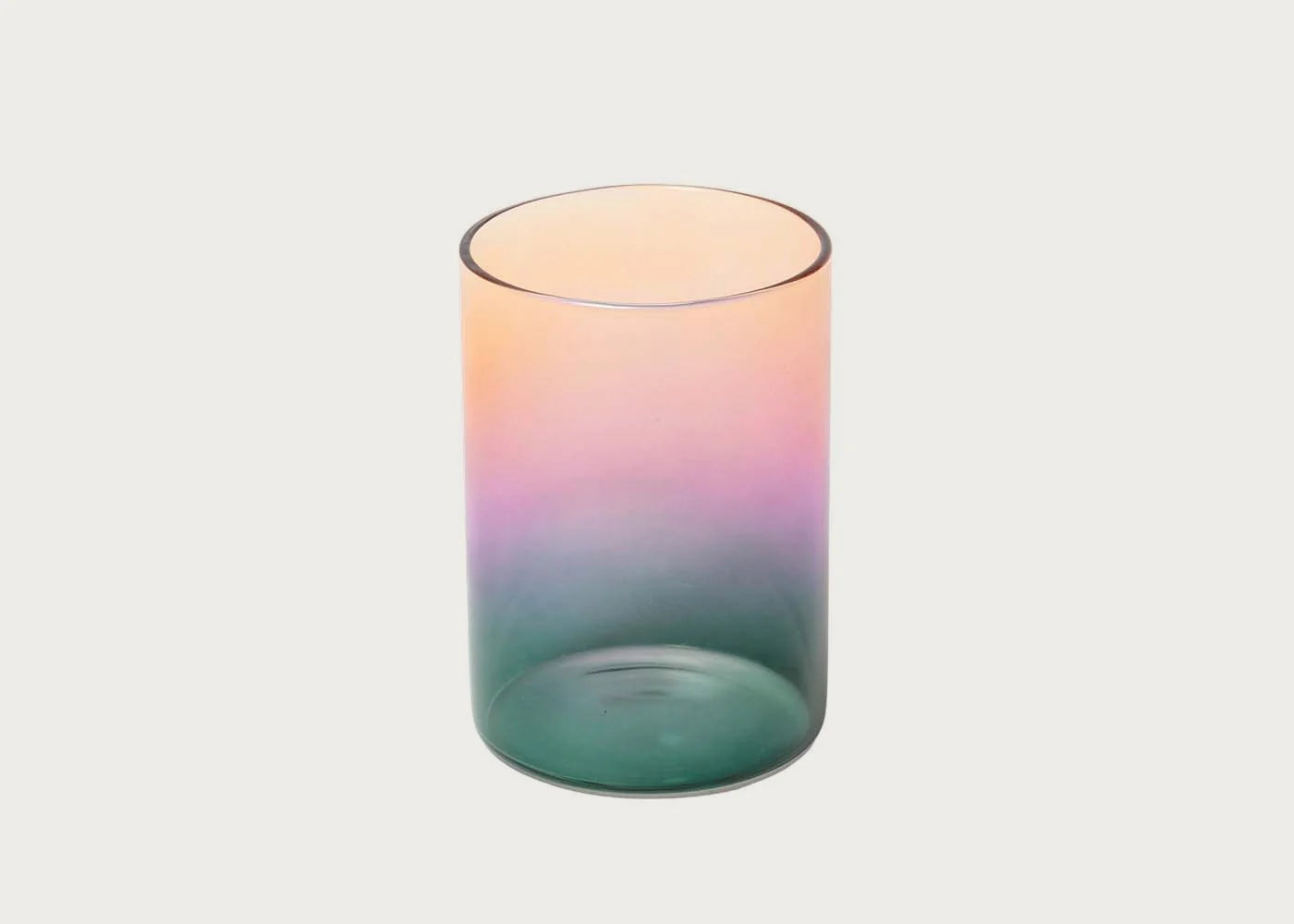 Block Three Tone Glasses Teal & Lilac Set of 2