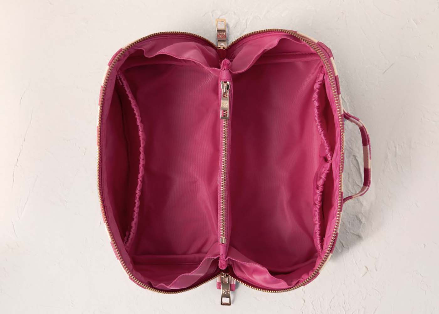 Tulip Stripe Open Flat Makeup Bag
