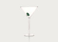Martini Glass with Olive