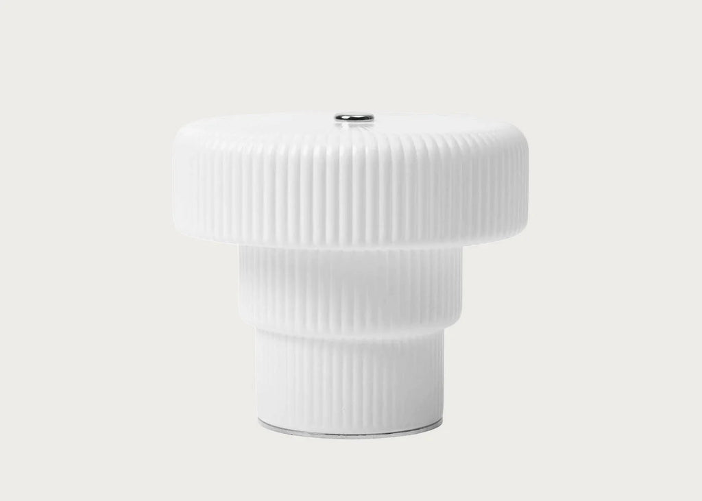 Ripple LED Portable Table Lamp White