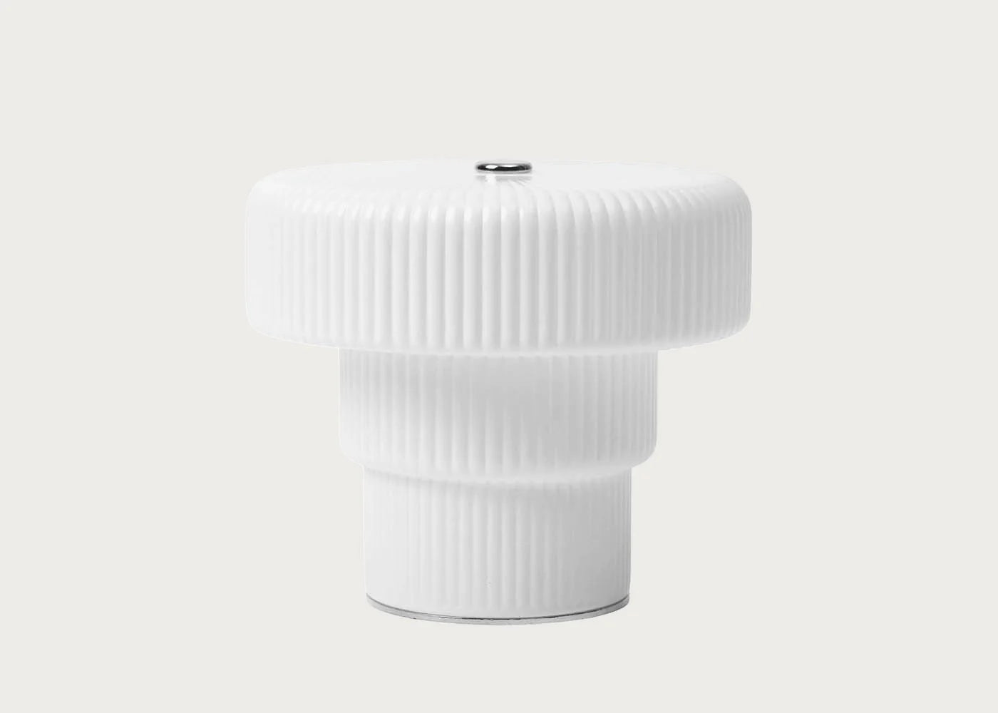 Ripple LED Portable Table Lamp White