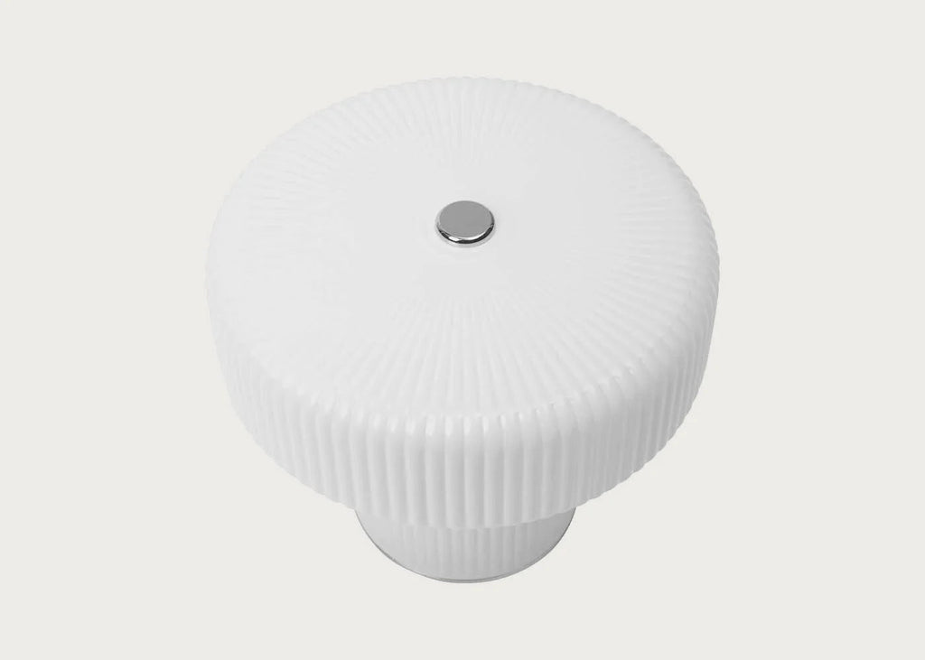 Ripple LED Portable Table Lamp White