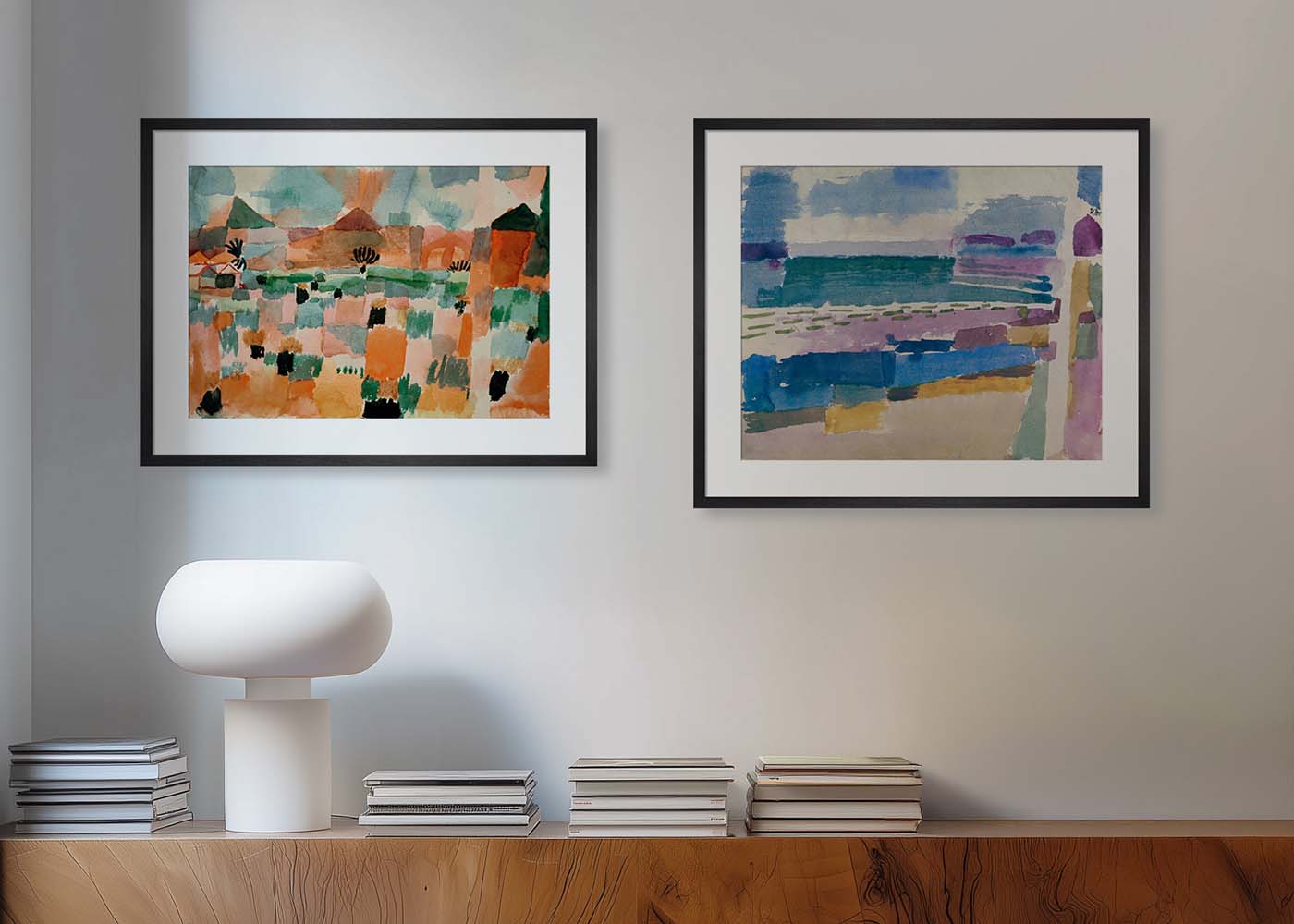 St. Germain Beach at Tunis by Paul Klee Framed Print