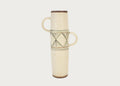 Large Handled Sgraffito Vase 39cm