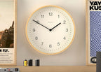 Mauritius Wall Clock in Bamboo