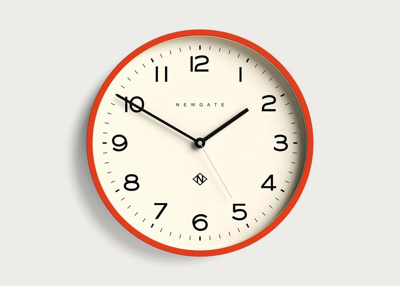 Echo Number Three Clock in Orange