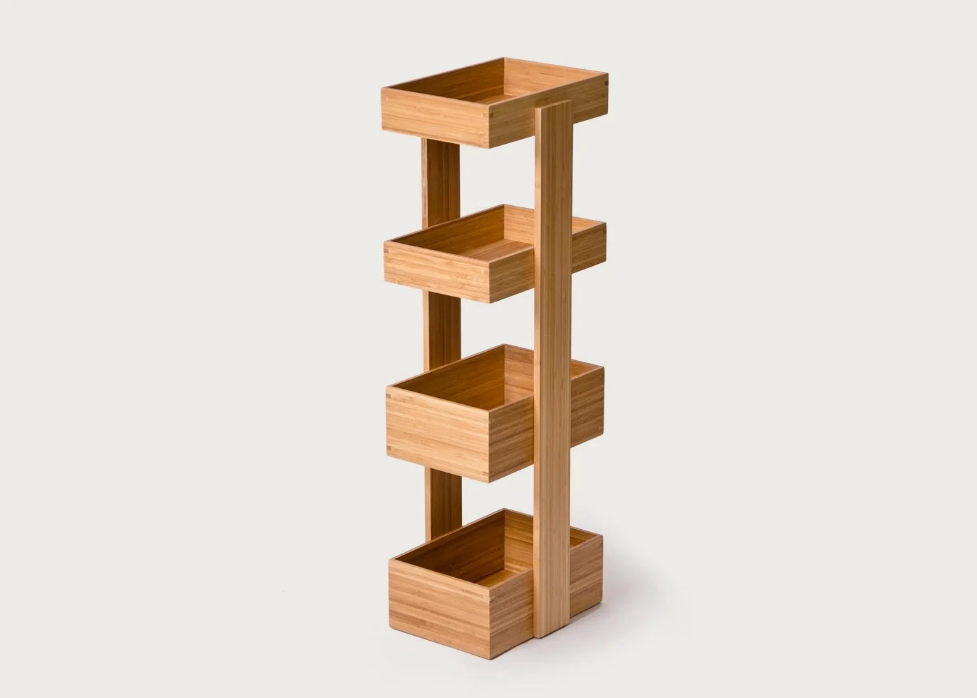 Bathroom Storage Stand Bamboo 4 Tier