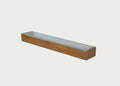 Slim Shelf Wood with Glass