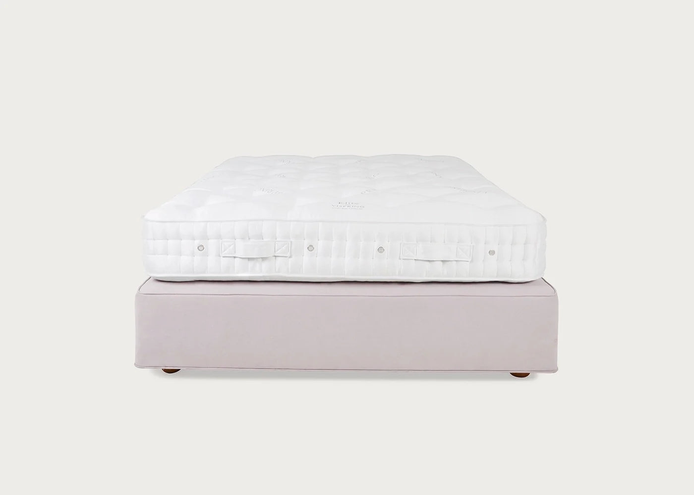Devonshire Mattress and Wool De Luxe Divan Set Castor Feet