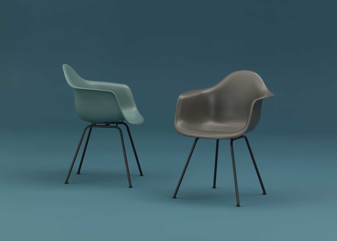 Eames Plastic Armchair RE DAX
