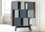 Different Trains Narrow Cabinet Walnut
