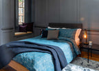 Brunel Bed with Fabric Headboard Smoke Grey