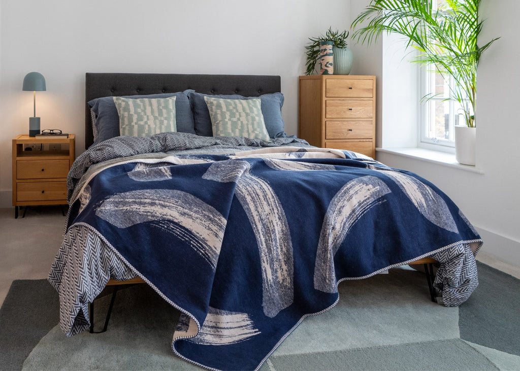 Brunel Bed with Fabric Headboard Smoke Grey