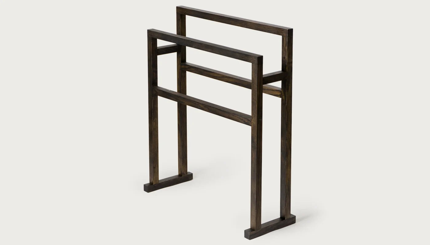 Wooden Freestanding Towel Rail Large