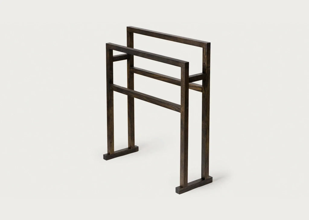 Wooden Freestanding Towel Rail Large