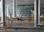 Linear Outdoor Steel Bench