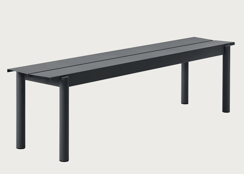 Linear Outdoor Steel Bench