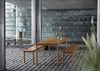 Linear Outdoor Steel Dining Table