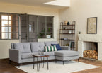 Brunel Lean To Shelves Dark Wood