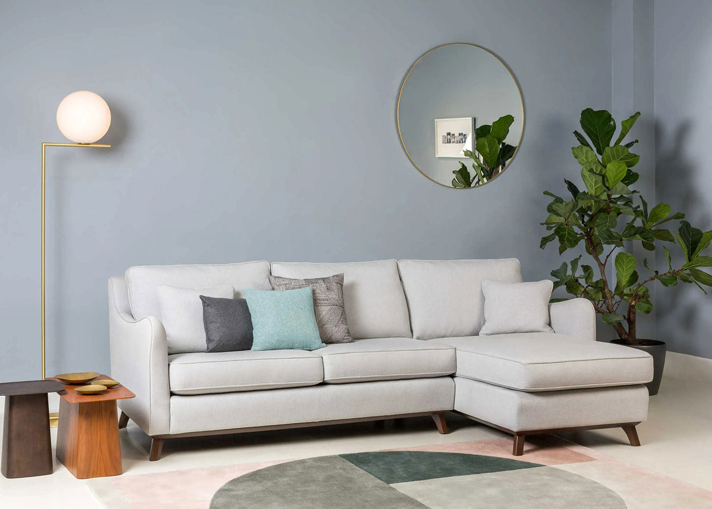 Fine Edge Mirror Round