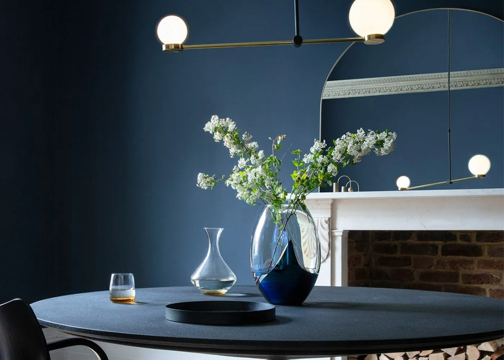 Fine Edge Mirror Over Mantle