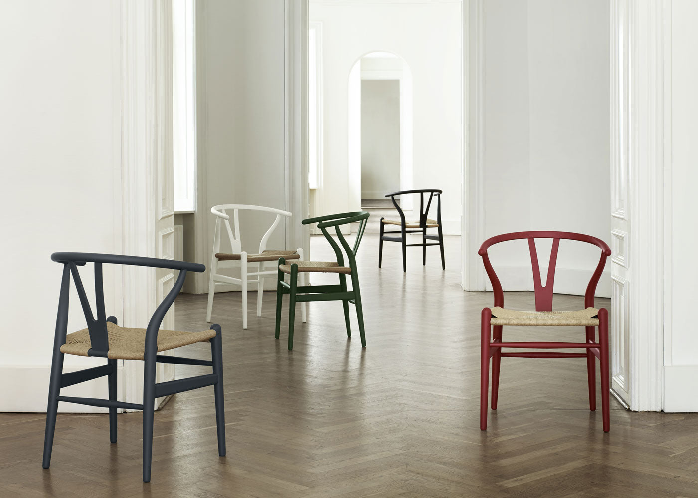 CH24 Wishbone Chair in Soft Colours