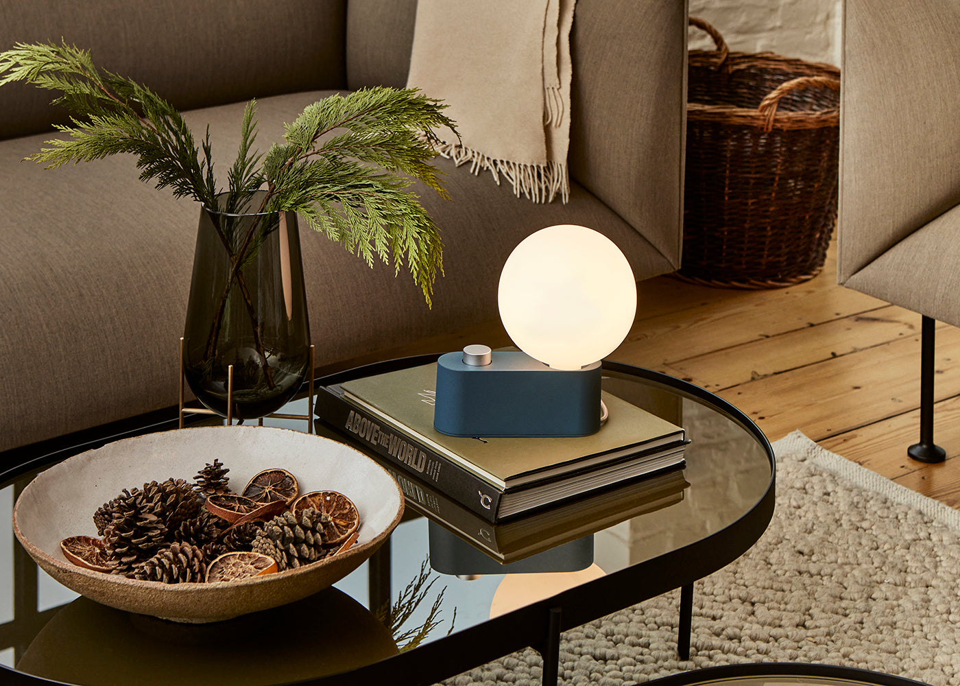 Alumina Table and Wall Lamp