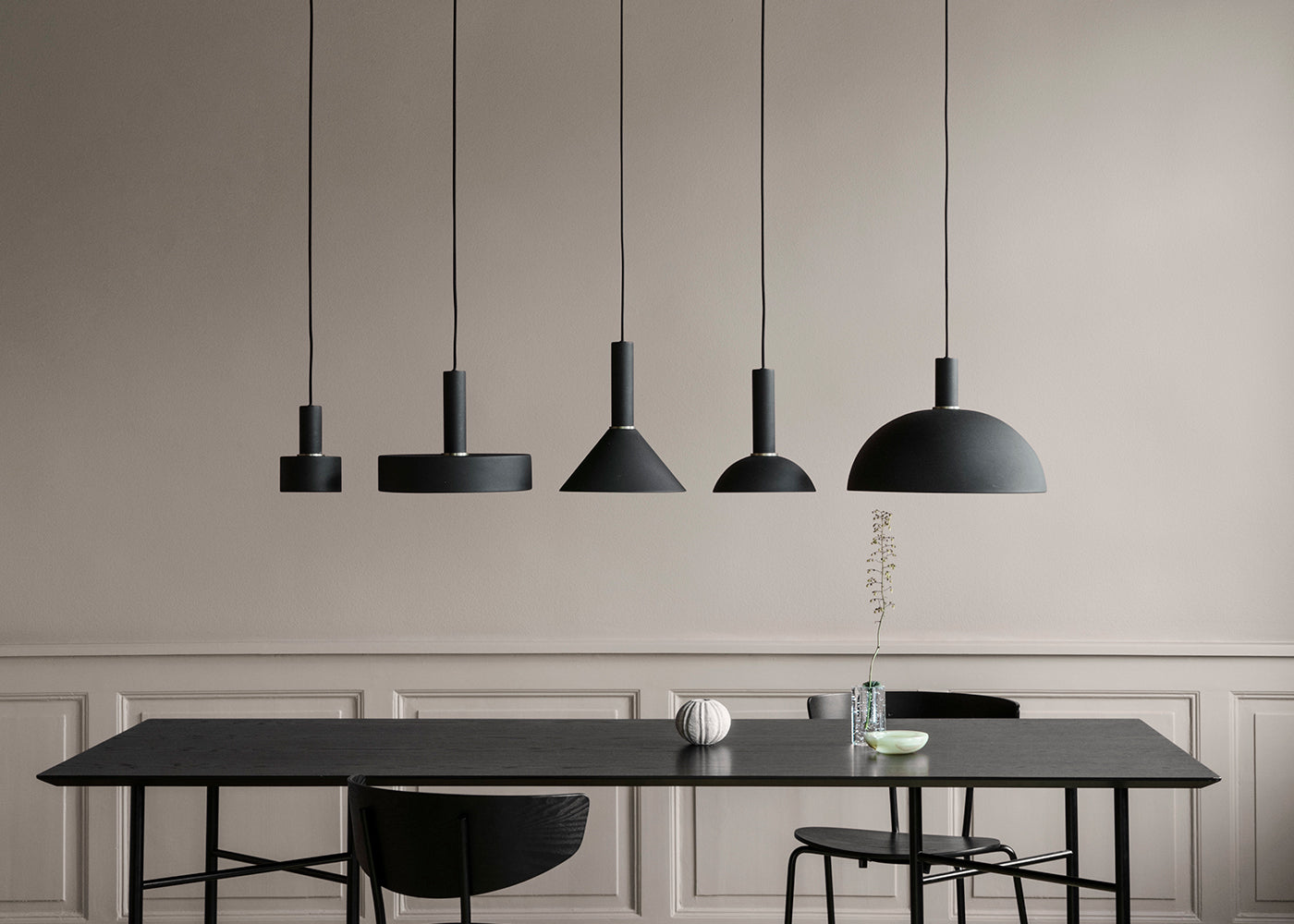 Collect Pendant Light Black High
