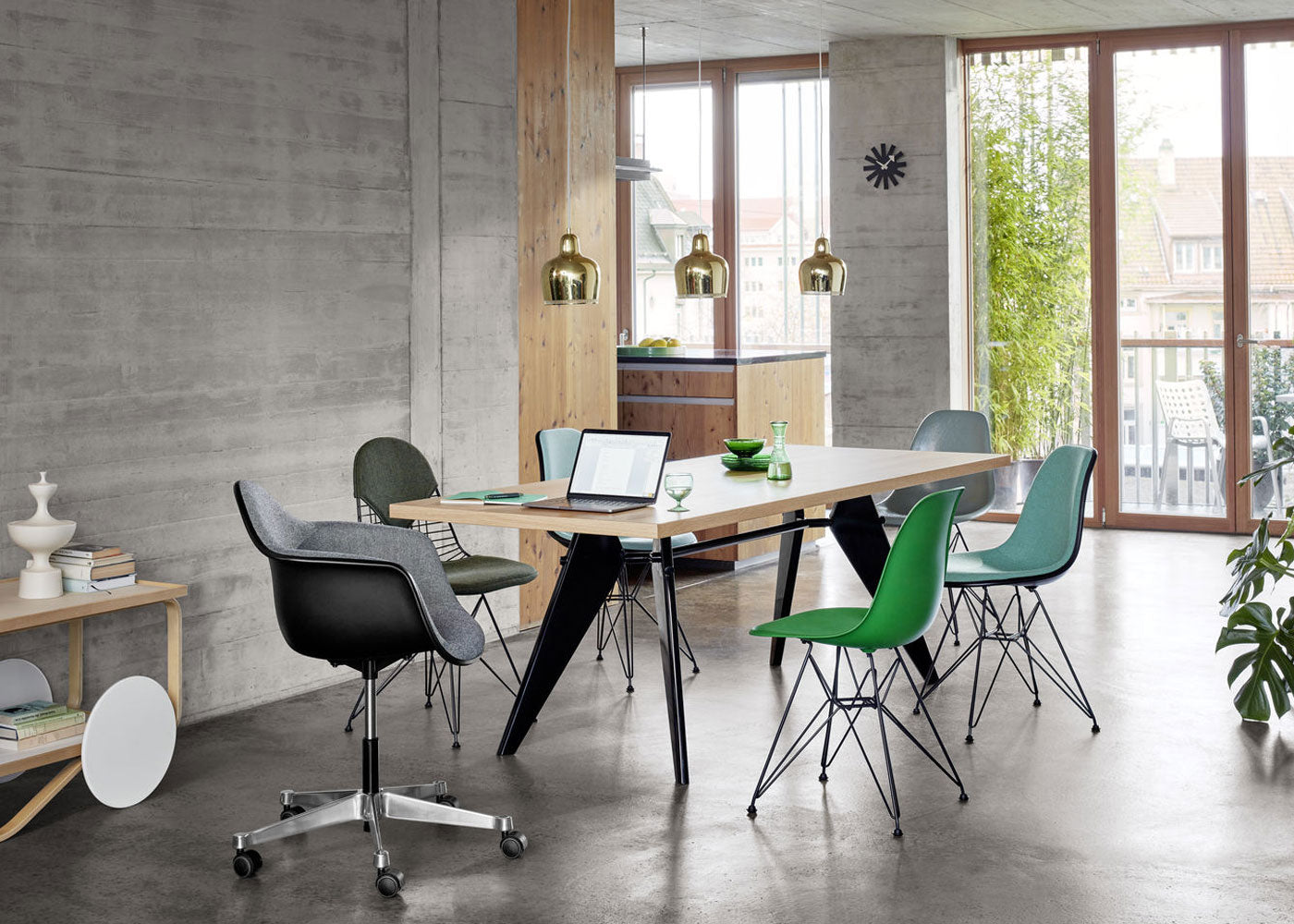 Eames Plastic Armchair Upholstered PACC