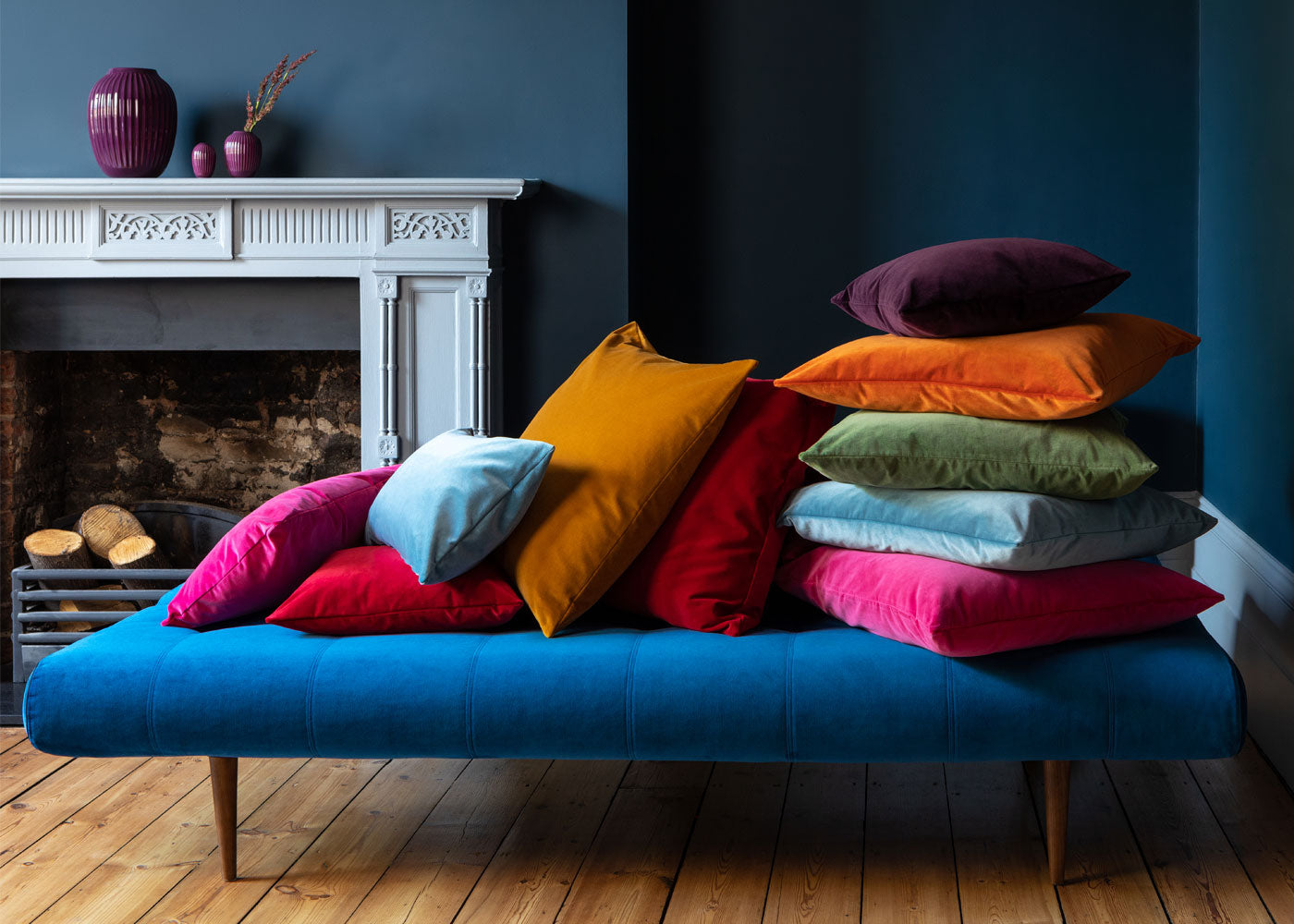 Velvet Cushion Sage Green