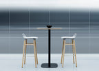 Form Barstool with Plastic Seat