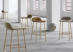 Form Barstool with Plastic Seat