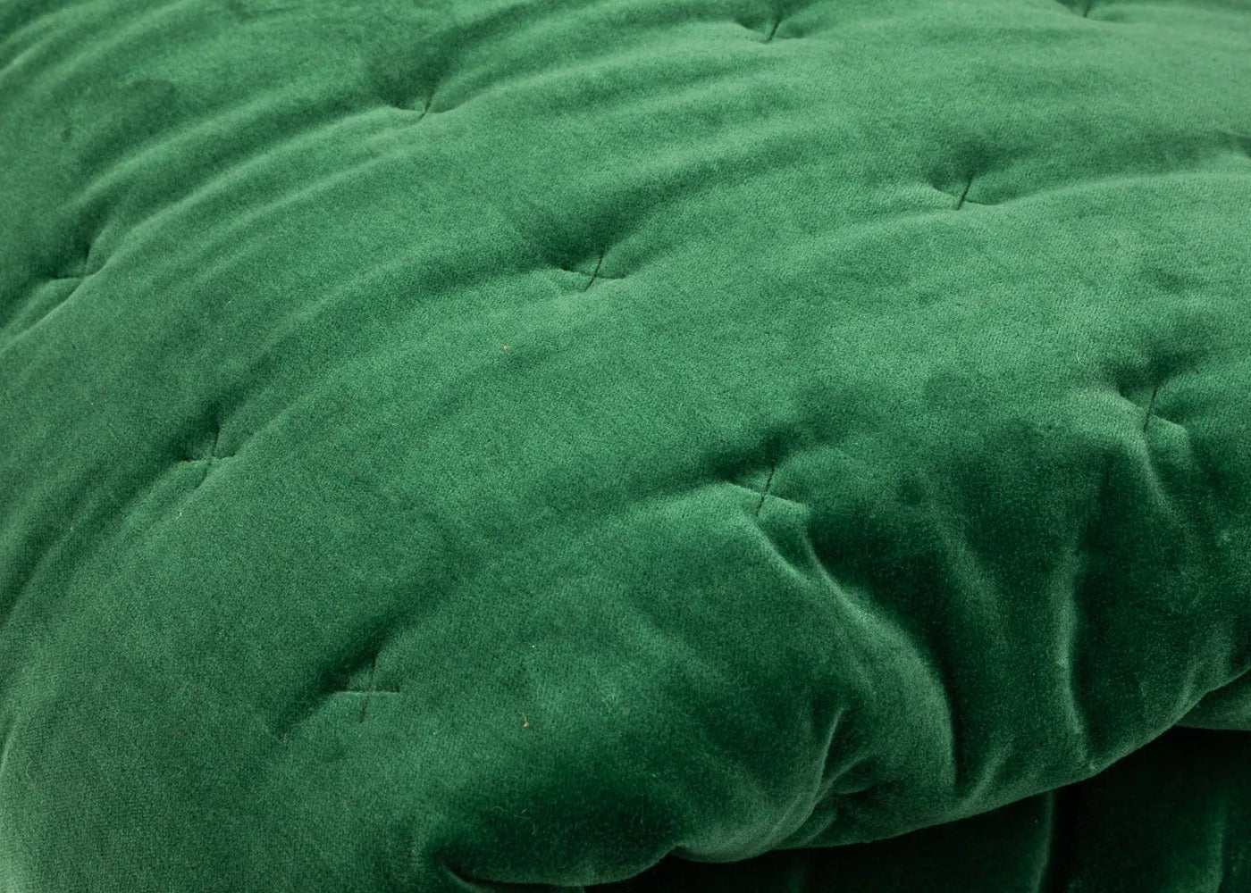Velvet Quilt Emerald Green