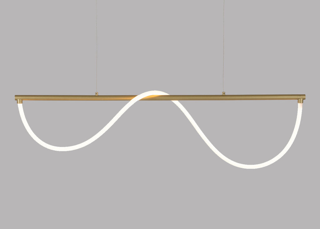 Wave LED Long Pendant Light