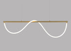 Wave LED Long Pendant Light