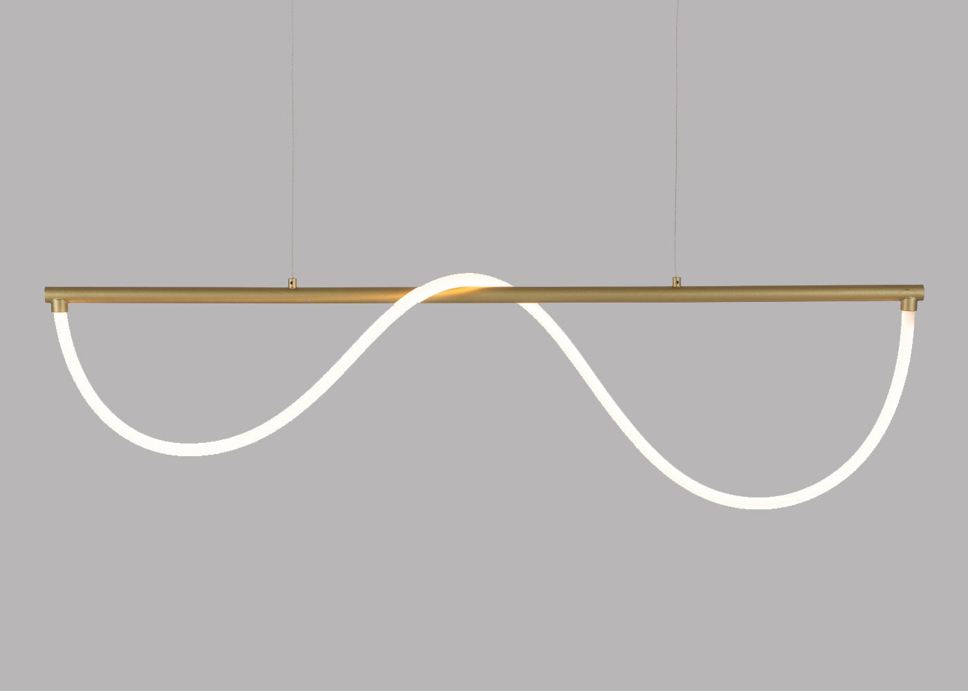 Wave LED Long Pendant Light