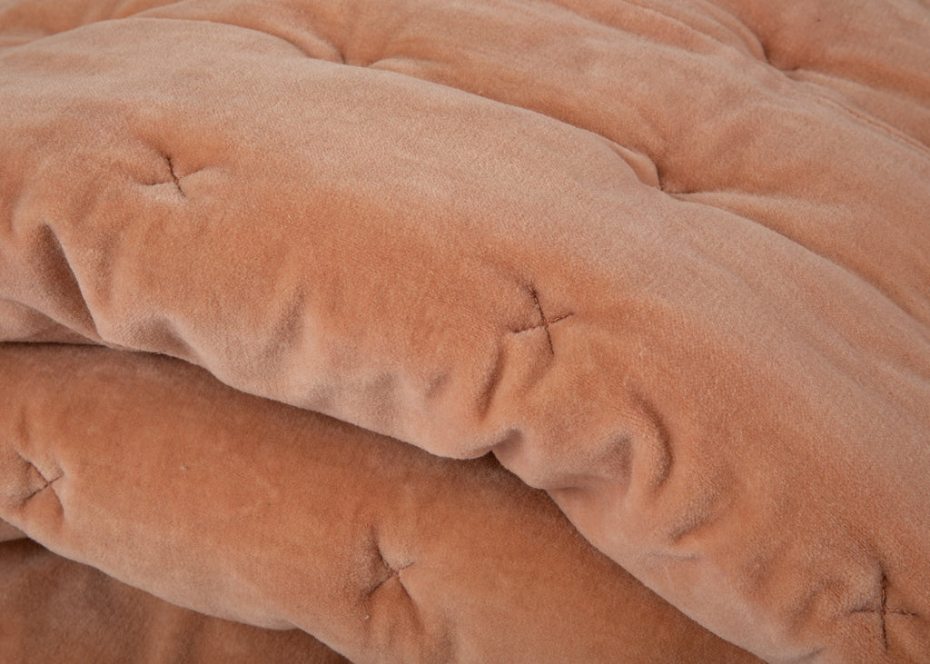 Velvet Quilt Dusky Pink
