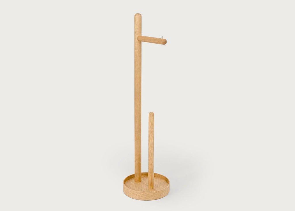 Yoku Freestanding Toilet Roll Holder Round