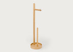 Yoku Freestanding Toilet Roll Holder Round