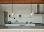 Loop Single Pendant Light Large Gold