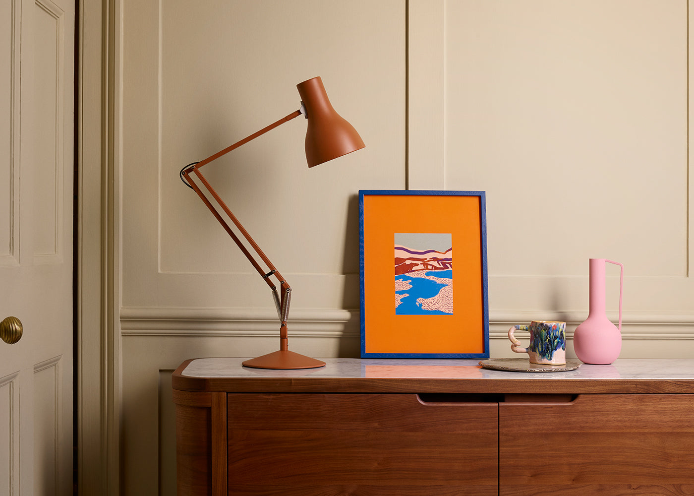 Orange Landscapes 01 Print by Magdalena Pankiewicz
