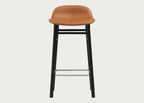 Form Barstool with Leather Seat