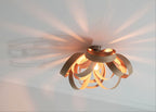 Skipper Flush Ceiling Light Oak