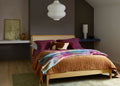 Kantha Velvet Bedspread Toffee